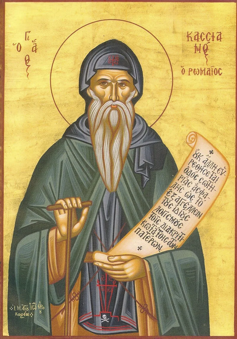 Medieval icon of John Cassian